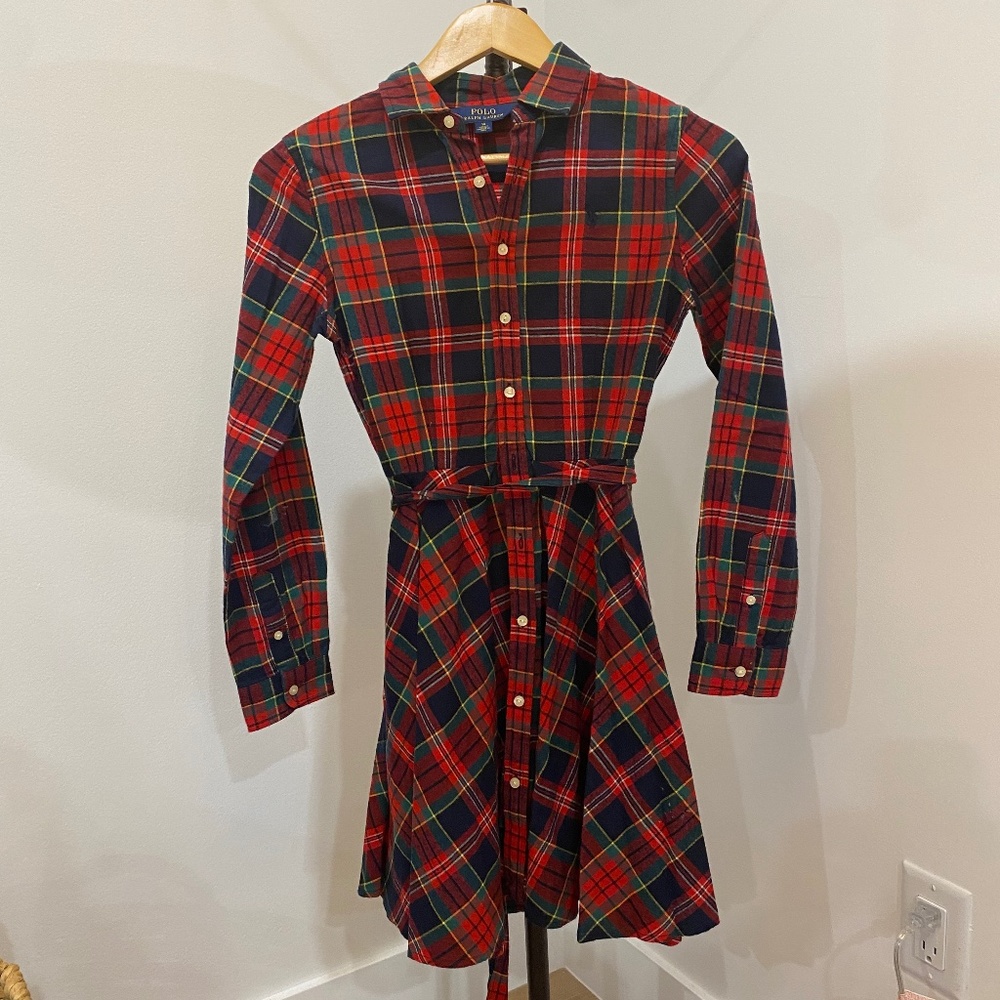 Girls Plaid Dress